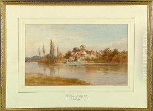 The Thames At Iffley Mill Oil Painting by Edward Tucker