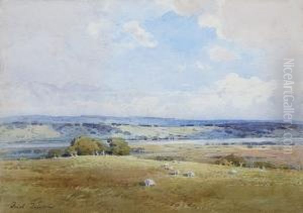 The Valley Of The Nith Oil Painting by Frederick Tucker