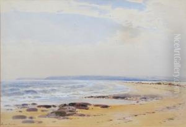 Hartland Point, Bideford Bay, N. Devon Oil Painting by Frederick Tucker