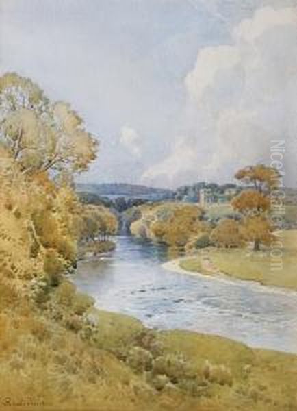 Brougham Hall: Westmorland Oil Painting by Frederick Tucker