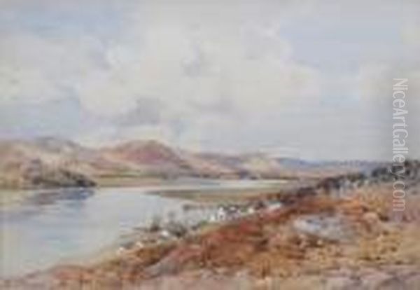 The Scarr - Kippford, The Valley Of The Urr - Kircudbrightshire Oil Painting by Frederick Tucker