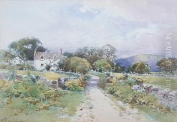 Near - New Abbey - Kircudbrightshire Oil Painting by Frederick Tucker