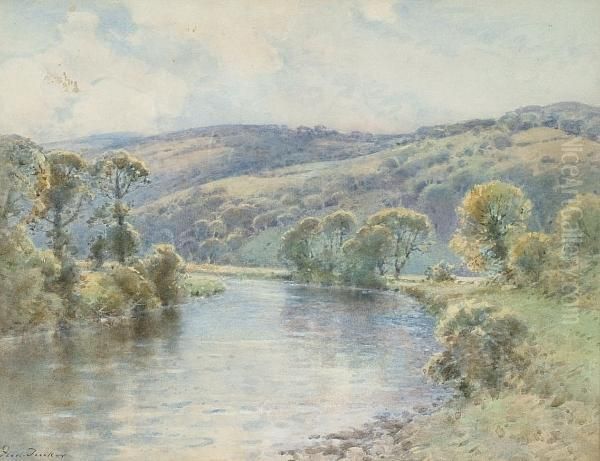 River Wye Oil Painting by Frederick Tucker