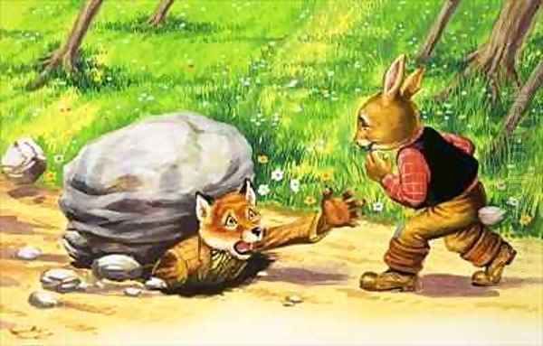 Brer Rabbit 11 Oil Painting by Henry Charles Fox