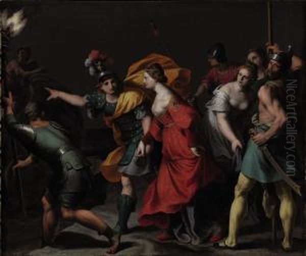 The Abduction Of Helen Oil Painting by Alessandro Turchi