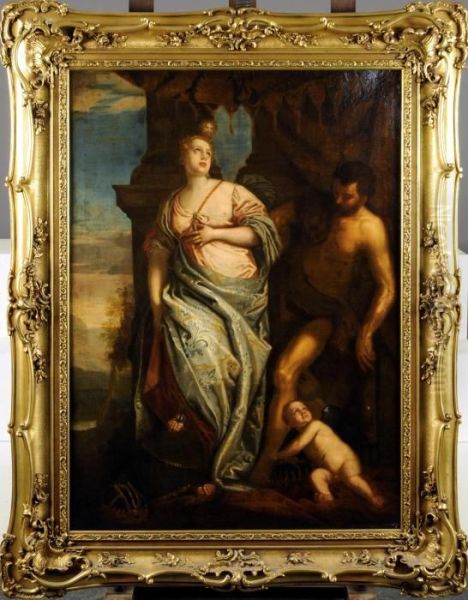 Allegorie De La Sagesse Et De La Force Oil Painting by Alessandro Turchi