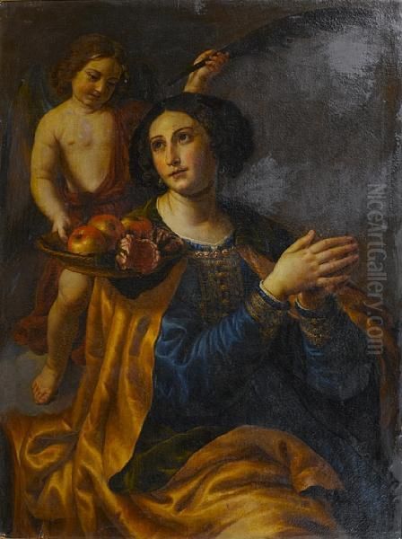 Saint Dorothea Oil Painting by Alessandro Turchi