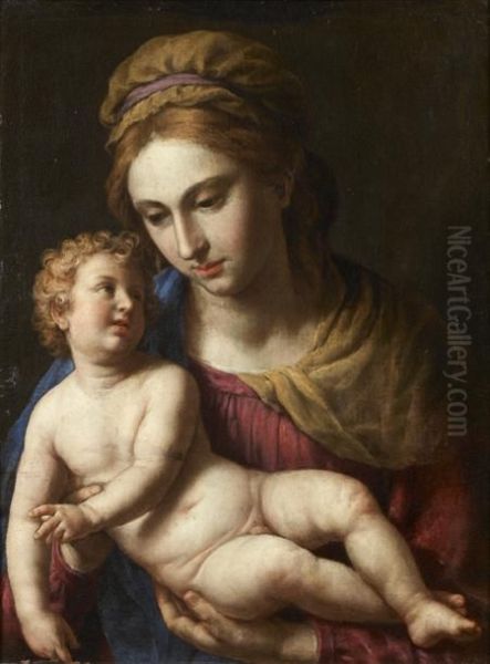 Vierge A L'enfant Oil Painting by Alessandro Turchi