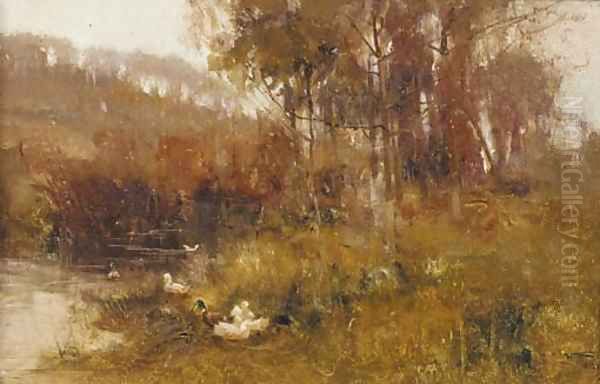 'Tones of silvery grey' Oil Painting by Henry Charles Fox