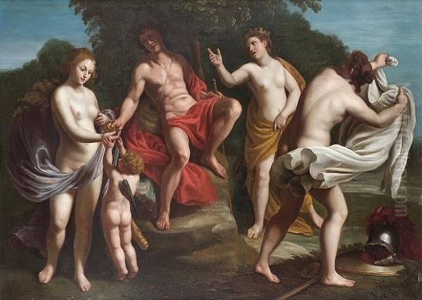 The Judgment Of Paris Oil Painting by Alessandro Turchi