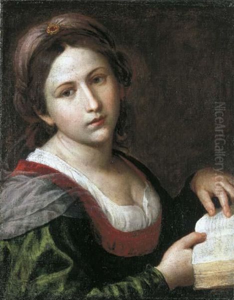 A Sibyl Oil Painting by Alessandro Turchi