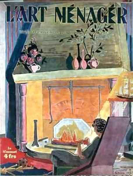 Cover of the magazine LArt Menager Oil Painting by Anne-Marie Fontaine