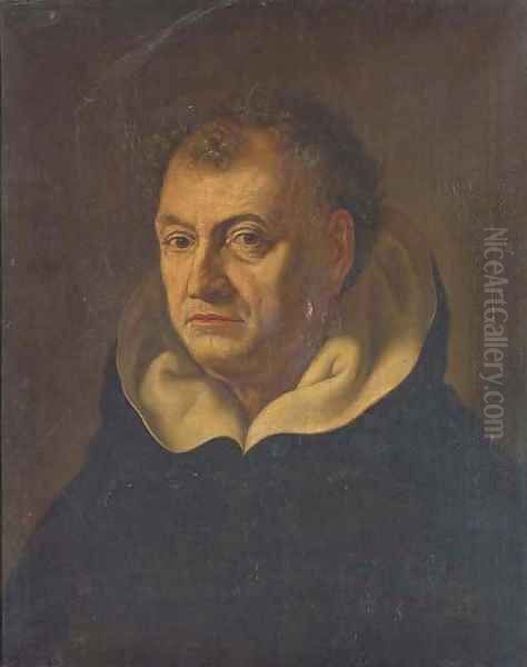 Portrait of a Dominican, bust-length Oil Painting by Fabre, Francois Xavier