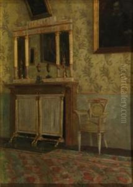 Scena Di Interno Oil Painting by Celestino Turletti