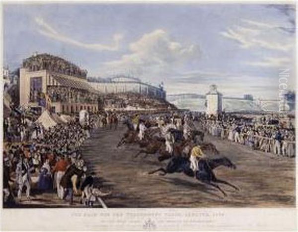 The Race Forthe Tradesmanaes Plate Oil Painting by Francis Calcraft Turner