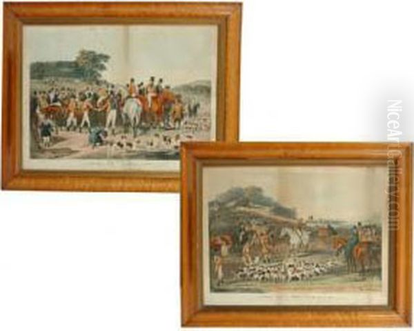 Hunting Scenes From The Noble Tips Series Oil Painting by Francis Calcraft Turner