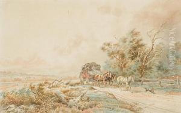 The Mail Coach Oil Painting by James Alfred Turner