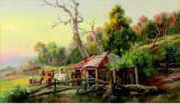 A Use For The Old Home Oil Painting by James Alfred Turner