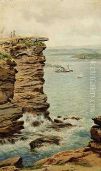 The Gap, South Head, Port Jackson Oil Painting by James Alfred Turner