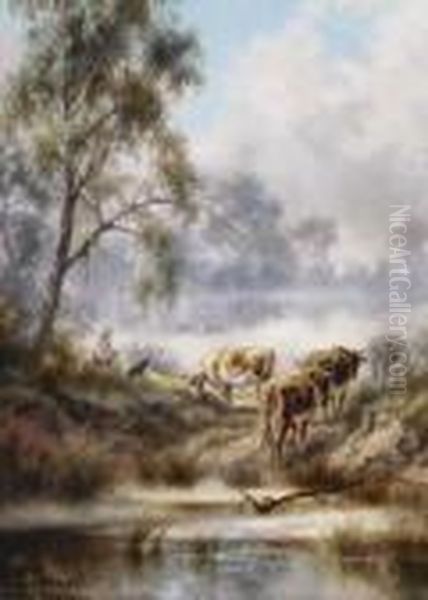 Silver Morn Oil Painting by James Alfred Turner