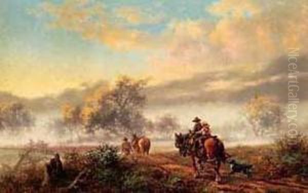 Early Ride Oil Painting by James Alfred Turner