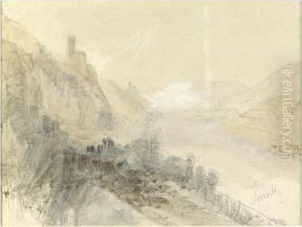 Burg Sooneck On The Rhine, Germany Oil Painting by Joseph Mallord William Turner