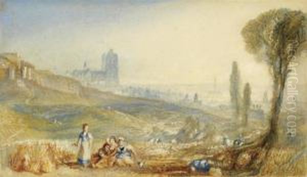 Brussels, A Distant View Oil Painting by Joseph Mallord William Turner