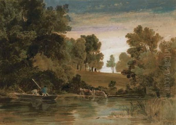 Near Shipton, Oxfordshire Oil Painting by William Turner