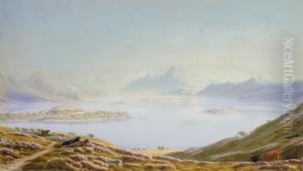 Loch Lomond From Balloch Oil Painting by William Turner