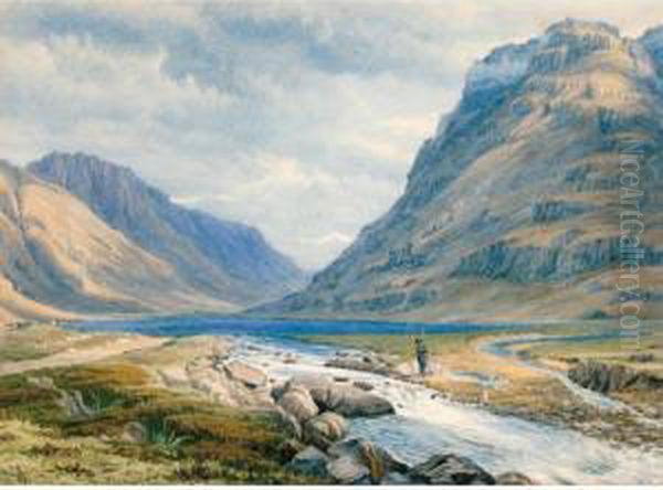 The Approach To Glencoe From Ballachulish, Argyllshire Oil Painting by William Turner