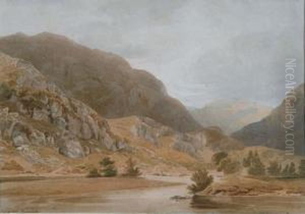 Grange Fell, Borrowdale Oil Painting by William Turner