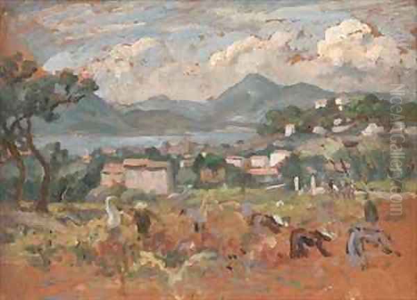 Beyond Avignon Oil Painting by Roger Eliot Fry