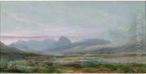 Near Lochinver - Stack Polly, Suilven And Quinag Oil Painting by William Turner