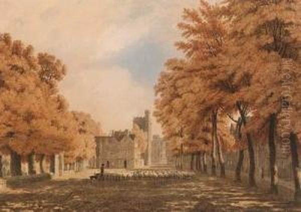 St. Giles, Oxford Oil Painting by William Turner