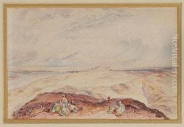 View Of The Original Site Of Babylon Oil Painting by William Eddowes Turner