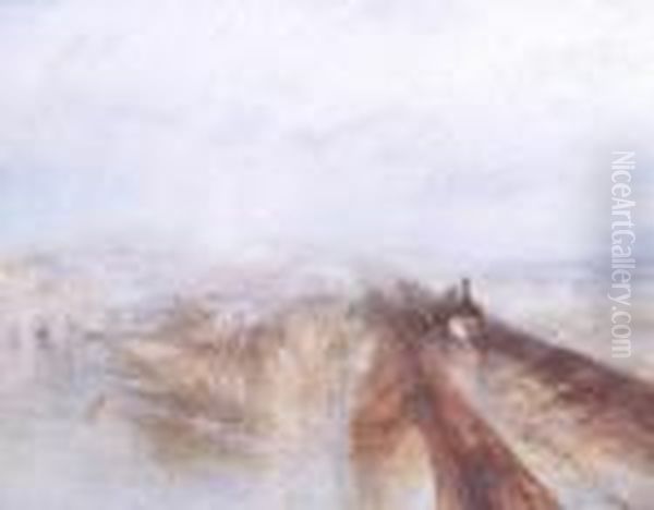 Rail, Steamand Speed Oil Painting by William Eddowes Turner