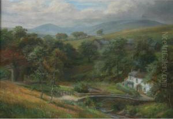 Summer Afternoon Oil Painting by William Lakin Turner