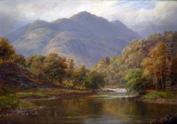 Perthshire Oil Painting by William Lakin Turner