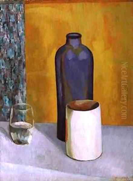 Still Life with a Blue Bottle Oil Painting by Roger Eliot Fry