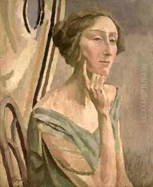 Portrait of Edith Sitwell 1887-1964 Oil Painting by Roger Eliot Fry