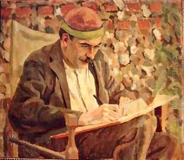 Portrait of John Maynard Keynes 1883-1946 Oil Painting by Roger Eliot Fry