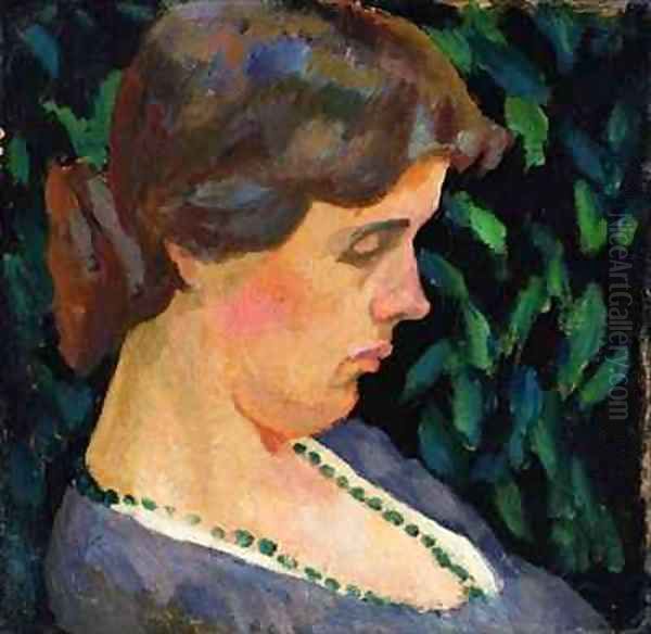 Portrait of Vanessa Bell Oil Painting by Roger Eliot Fry