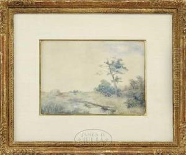 Maine Landscape Oil Painting by John Henry Twachtman