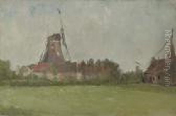 Holland Oil Painting by John Henry Twachtman