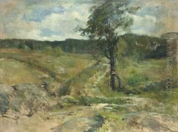 Branchville Oil Painting by John Henry Twachtman