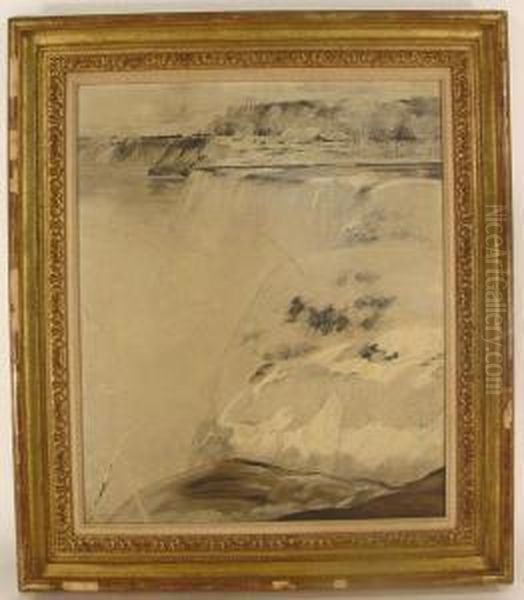 Niagarafalls Oil Painting by John Henry Twachtman