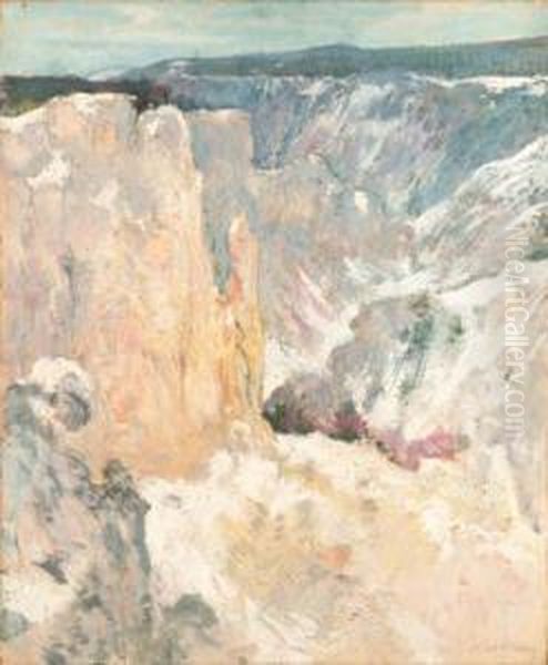 Henry Oil Painting by John Henry Twachtman