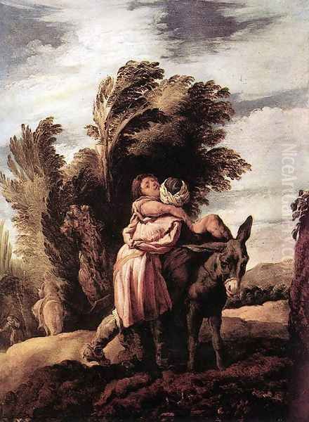 Parable of the Good Samaritan by Domenico Feti