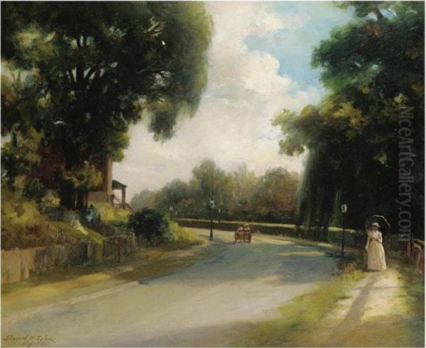 Afternoon On The Avenue Oil Painting by Bayard Henry Tyler