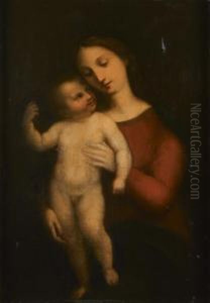 Vierge A L'enfant Oil Painting by Domenico Puligo